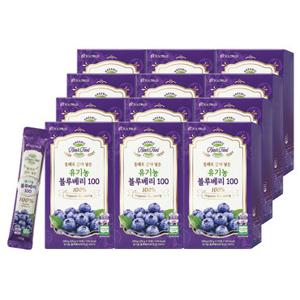 통째로 갈아 넣은 유기농 블루베리 100 12박스