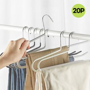 [홈앤하우스] 멀티코팅 논슬립 바지걸이 20P