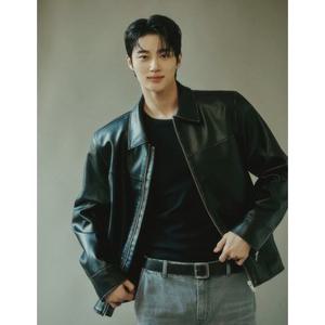 [백화점][지오다노]남자 봄 변우석 가죽 라이더 자켓 075504