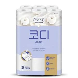 [쌍용CB]  순백 코디 3겹 천연펄프 화장지
