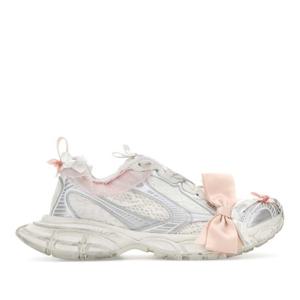 발렌시아가 3XL 레이스 화이트 패브릭 스니커즈 832994WXLMC 90