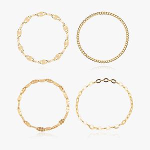 엘렌쥬얼리 [즉할20%][균일특가]14K 골드 체인반지 4종택1