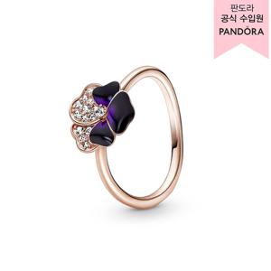 [판도라(주얼리)][백화점 보증서 제공]딥 퍼플 팬지 플라워 링_180764C01