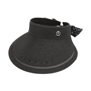 [까스텔바작] 여성 천연초 리본 탈부착 썬바이저 모자_BGBMGC716BK