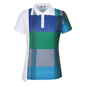 [까스텔바작] 여성 에어홀 배색 반팔티셔츠_BGBMTS802WH