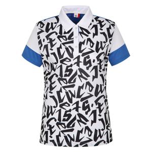 [까스텔바작] 여성 로고 패턴 배색 카라 반팔티셔츠_BGBMTS803WH