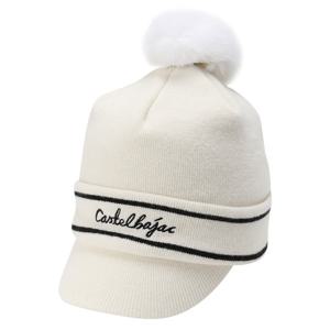[까스텔바작] 여성 방울 니트 캡 모자_BGBWGC709IV