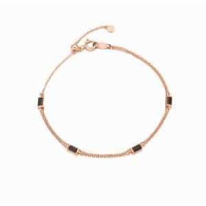 [로이드] 바게트 블랙스톤 14K 팔찌 LWB18119G