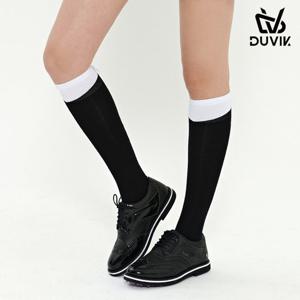 듀빅 여성 라인포인트 리본 오버 니삭스 DD1WAO773BK