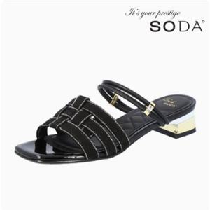 소다 여성 투웨이 샌들 ALD207 TA10 흑색 (3cm)