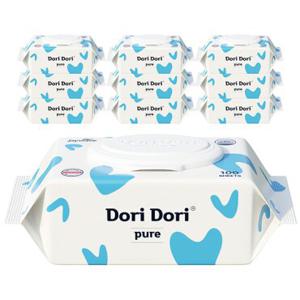 도리도리 퓨어 물티슈 캡형 100매x10팩 대용량
