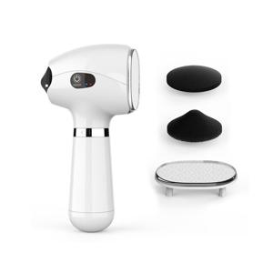 라온 전동 2IN1 발각질제거기 굳은살 풋케어 풋파일 화이트