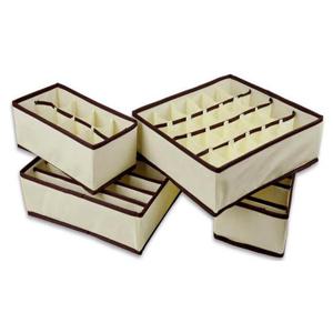 칸막이 부직포 속옷정리함 보관함 4종 세트 DD-10104