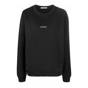 23FW FN-WN 로고 오버핏 기모 맨투맨 블랙 AI0067 900