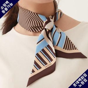 [헤지스] 블루 실크 스카프 HIMU4E813B1