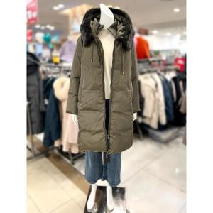 소고 세이브존01 비버 퍼 후드넥 구스 롱 패딩 점퍼 AJ4WA10