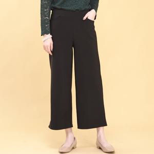 애비뉴투지 엄마옷 도톰한 기모 스판 겨울 와이드 통바지 P01448