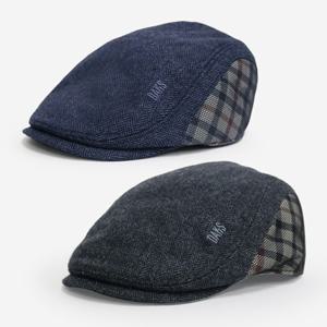 [닥스모자] 체크 배색 캐주얼 헌팅캡 DK37MHK001