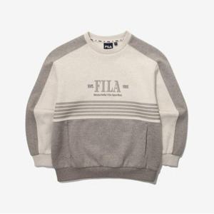 [휠라키즈] 배색 절개 맨투맨 (FK2POG1601M_OTL)