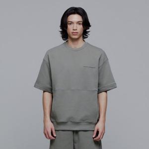 내셔널지오그래픽 N242USW030 피타 세미오버핏 반팔맨투맨 KHAKI