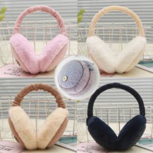 겨울 방한 보온 커플 접이식 털귀돌이 귀마개
