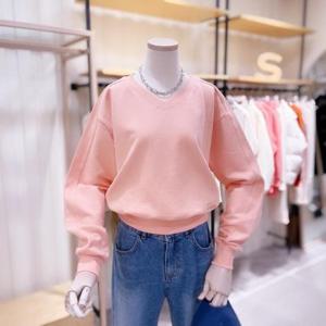 [시에로]  SK1TSF251_크랍기장 V넥 맨투맨