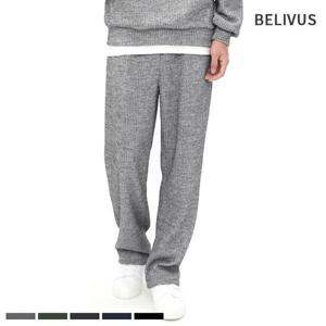 빌리버스 남성 팬츠 밴딩 골지 니트 스판 바지 BBNP029