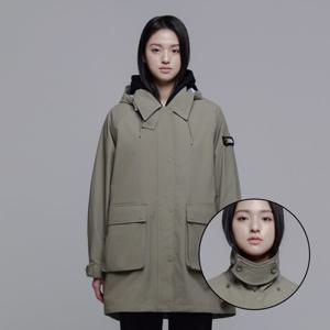 내셔널지오그래픽 N241WJP930 여성 마틴 중 기장 자켓 KHAKI