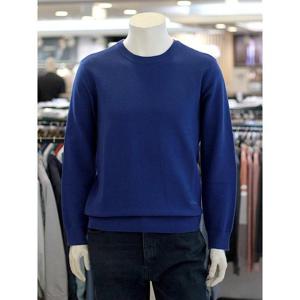 크로커다일 세이브존03 남성 봄 조직감 라운드 긴팔 니트 SAVCDAAAKR1311