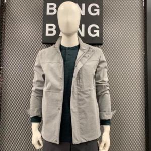 뱅뱅 HC04 봄여름 남성 홑겹 하이넥 사파리점퍼 NUK144