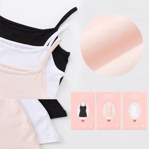 BYC 여성 끈런닝 면스판 무지 베이직 흰색 스킨색 검정 끈나시