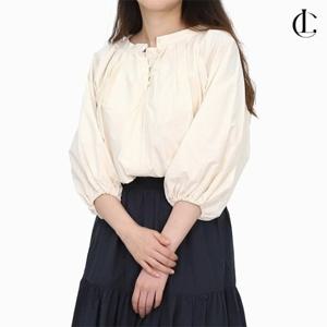 엘케이트 여자 블라우스 군살커버 셔링소매 벌룬티셔츠 LEST001