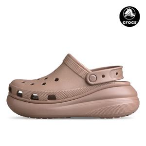 크록스 클래식 크러쉬 클로그 여성 슬리퍼 샌들 라떼 207521-2Q9
