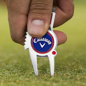캘러웨이 골프 4in1 다기능 그린보수기 볼마커 블루