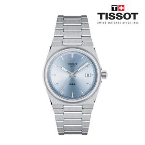 [티쏘]PRX 35mm 라이트 블루 T137.210.11.351.00