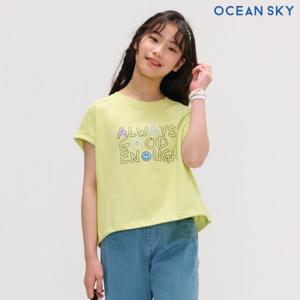 [오션스카이]여아 절개 롤업 민소매 티셔츠-DBJG5951E0Y