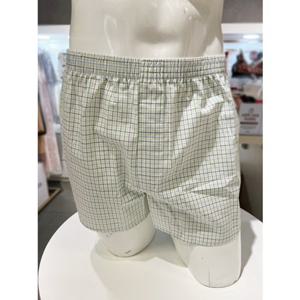 [바바라] AMT4405T 그린 잔체크 아사면 남성 트렁크팬티