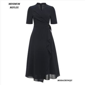 [미니멈]MD 랩 러플 카라넥 원피스 MD MYBGWO4080_CJ