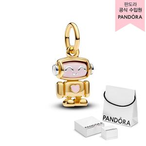 [판도라(주얼리)][백화점 보증서 제공]스피너블 페이스 로봇 댕글 참_763441C01
