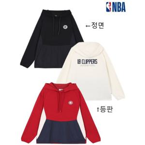 [엔비에이]뉴욕닉스 [NYK KNICKS] 체크배색 후드티셔츠 N223TH131Z