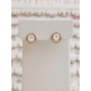 볼라레 세이브존01 마베 볼륨자개 라운딩 귀걸이 spe1028