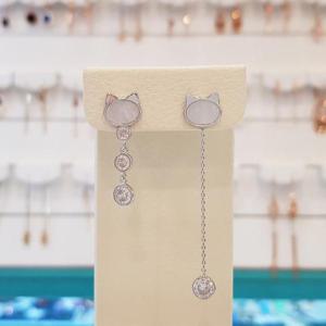 볼라레 세이브존01 신혼집들이선물 야옹이 자개 드롭귀걸이 spe631