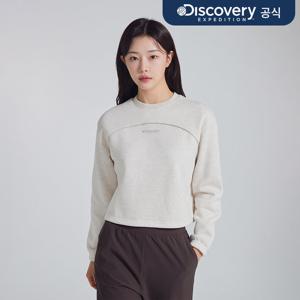 여성 세미크롭 기모 맨투맨 (M/IVORY) DWMT91046-IVM