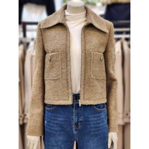 SOUP 세이브존07 여성 부클 숏 카라 자켓 SA2JK86