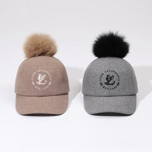 [링스] 여성 로고 자수 울터치 육쪽캡 L21D4CP258_GY