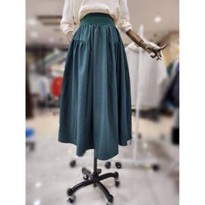 스테파니 세이브존08 지퍼 밴딩 스커트 A24SK4302