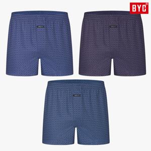BYC사십수팬티 남자트렁크팬티 순면 소변구 사각 박서 3종 세트