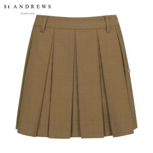 [세인트앤드류스] 여성 도트 히든 스트라이프 플리츠 스커트