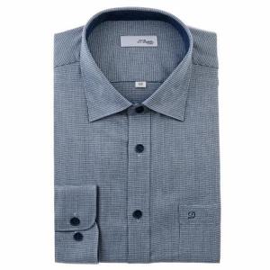 [듀퐁셔츠]SE4FM12LS731SBU_따뜻한 촉감의 기모 소재  남방 셔츠