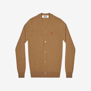 꼼데가르송 미니 하트 와펜 가디건 브라운 남성 AZ N080 051 3